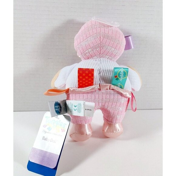 Mary Meyer Taggie Pink & White 9” My First Baby Doll Plush Lovey NEW - Picture 2 of 5